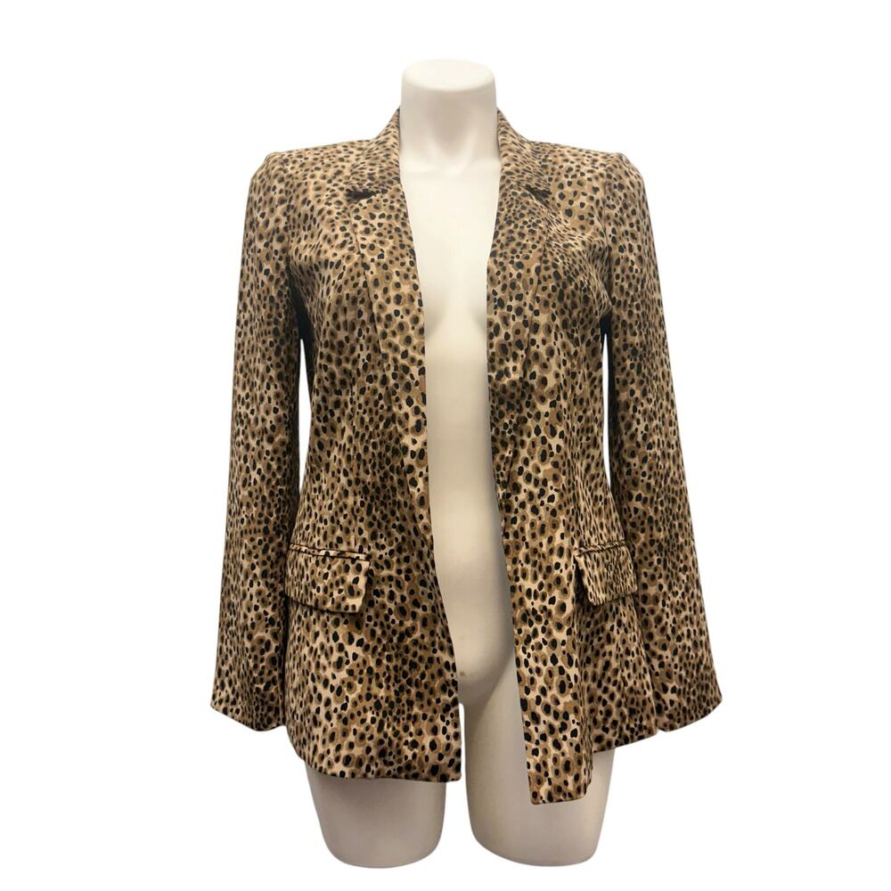 LOFT Leopard Print Open Blazer